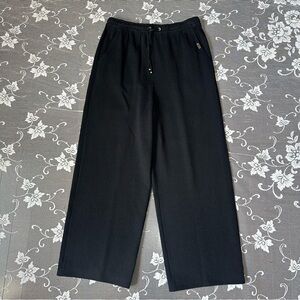 St. John Sport Santana Knit High Rise Wide Leg  Pant Sz Small
